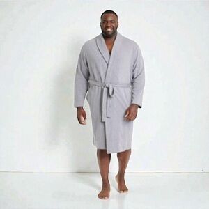 Goodfellow Men's Plus Knit Gray Robe 2XL/3XL NWT